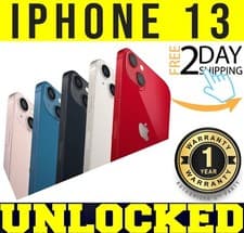 Apple iPhone 13 - 128GB 256GB 512GB (UNLOCKED)  🔋100% BATTERY🔋 A2482 ✤SEALED✤